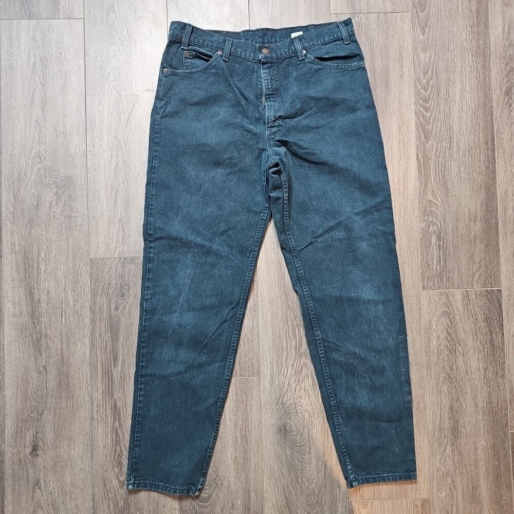 Vintage Levi's 550 Orange Tab Med-Dark Wash Blue Denim Jeans, Sz 38x34 USA